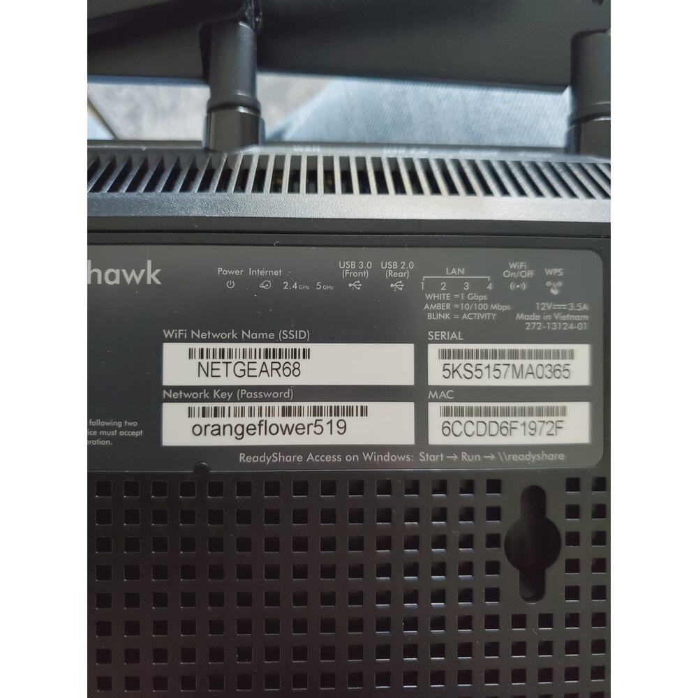 NETGEAR Nighthawk R7000 AC1900 Smart WiFi Router Dual Band WiFi 5 Original - Picture 5 of 7